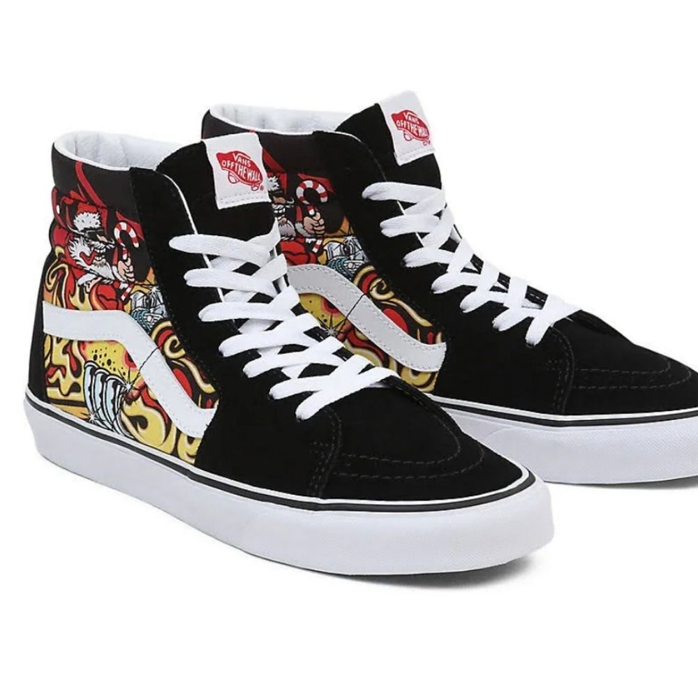 Vans SK8-Hi Santa Flame Skate Shoes